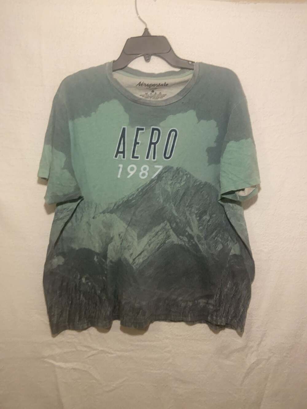 Aeropostale Aero 1987 Mountain Graphic T-Shirt Size L